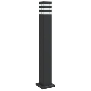 vidaXL Utomhusgolvlampa svart 80 cm aluminium