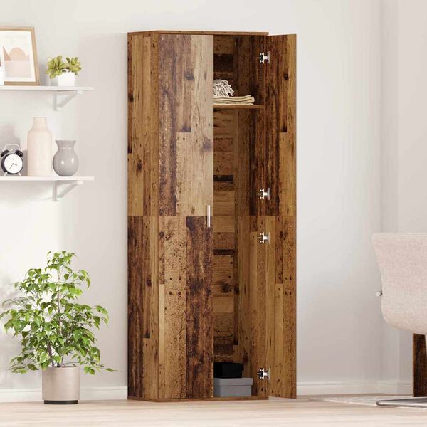 vidaXL Highboard Gammalt tr&auml; 60 x 35 x 180 cm Konstruerat tr&auml;