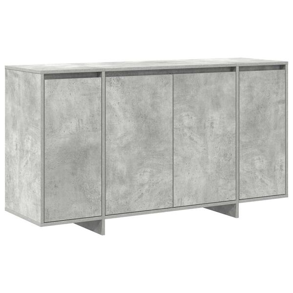 vidaXL Sideboard Betonggr&aring; 135 x 41 x 75 cm Konstruerat tr&auml;