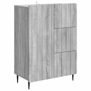vidaXL Sideboard Gr&aring; sonoma-ek 66 x 34,5 x 91,5 cm Konstruerat tr&auml;