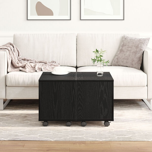 vidaXL Kaffeebord Svart ek 60 x 60 x 38 cm Konstruerat trä