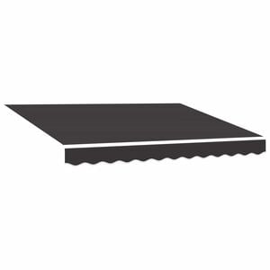 vidaXL Ers&auml;ttningstyg f&ouml;r markis gr&aring; 300x250 cm polyester