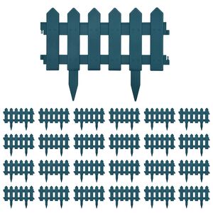 vidaXL Rabattkant 25 st gr&ouml;n 10 m PP