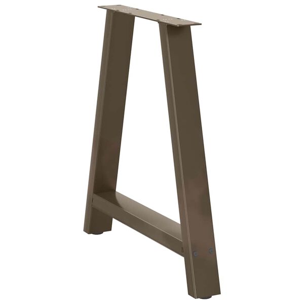 vidaXL Matbordsben A-formade 2 st 70x(72-73) cm st&aring;l