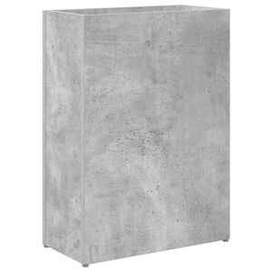 vidaXL F&ouml;rvaringskrok & St&auml;ll med lagring Betonggr&aring; 40 x 20 x 55,5 cm