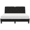vidaXL Bed with Mattress Black 120x200 cm Fabric