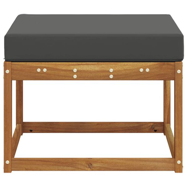 vidaXL Utomhuspall Massivt Akaciatr&auml; Naturf&auml;rg