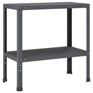 vidaXL Planteringsbord 100 x 40 x 80 cm Pulverlackerat st&aring;l Antracit