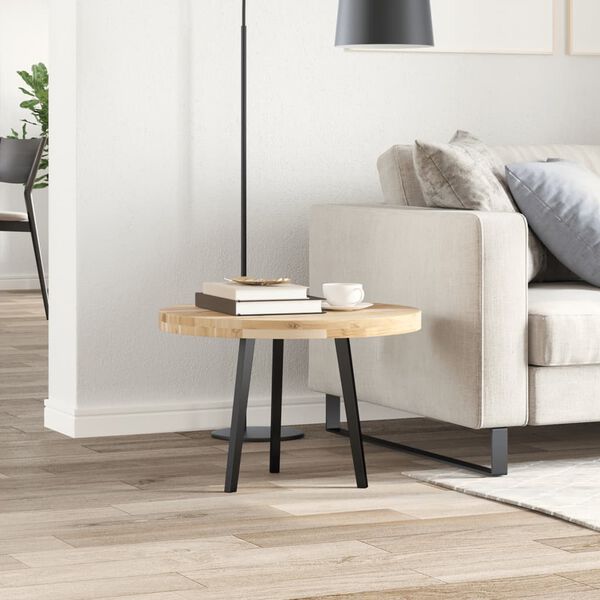 vidaXL Bordsskiva rund &Oslash;60x4 cm massivt akaciatr&auml;