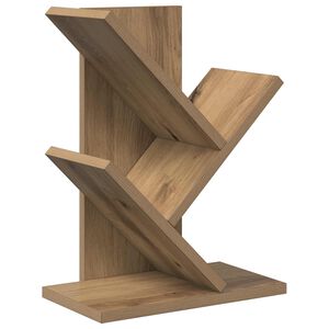 vidaXL Tr&auml; Bokhylla 3-Tier 30 x 18 x 40 cm Konstruerat tr&auml; Artisan-ek