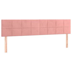 vidaXL S&auml;nggavlar rosa 160x5x78/88 cm sammet