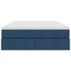 vidaXL F&ouml;rvaringss&auml;ng med madrass Bl&aring; 140 x 200 cm Polyester