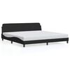 vidaXL Bed Frame "Dover" Black 200x200 cm Fabric
