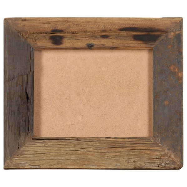 vidaXL Fotoramar 2 st 25x30 cm massivt återvunnet trä och glas