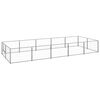 vidaXL Hundg&aring;rd silver 10 m&sup2; st&aring;l