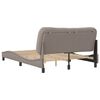 vidaXL Bed Frame without Mattress "Hvar" Taupe 140x200 cm Fabric
