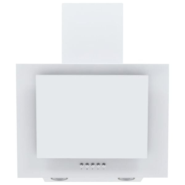 vidaXL Köksfläkt RGB 60 cm rostfritt stål och härdat glas