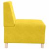 vidaXL Modulsofa utan armst&ouml;d 2 pcs Gul 55 x 74 x 82 cm Sammet