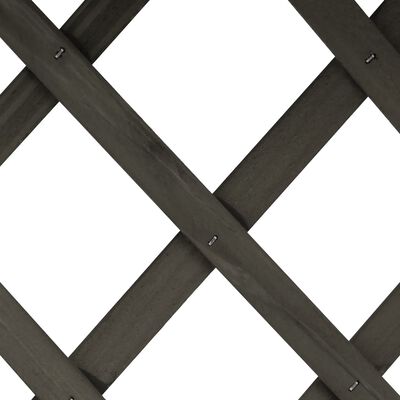 vidaXL Odlingslåda med spaljé grå 45x30x74 cm massivt granträ