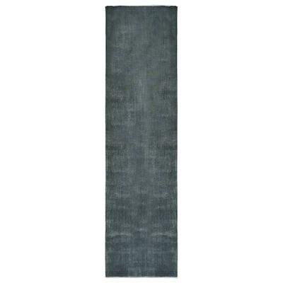 vidaXL Gångmatta tvättbar vikbar grå 100x400 cm polyester