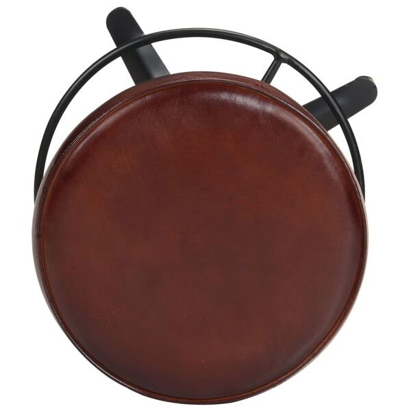 vidaXL Barstolar 2 st 52 cm äkta läder