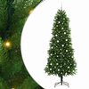 vidaXL Julgran med 300 LED-lampor med stativ Gr&ouml;n 240 cm PE