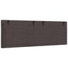 vidaXL Headboard Cushion "Hanko" Dark Brown 140 cm Fabric