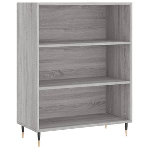vidaXL Bokhylla gr&aring; sonoma 69,5x32,5x90 cm konstruerat tr&auml;