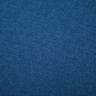 vidaXL Soffa L-formad tygklädsel 186x136x79 cm blå