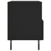 vidaXL Sängbord 2 st svart 40x35x47,5 cm konstruerat trä