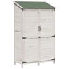 vidaXL Tr&auml;dg&aring;rdshus Vit 106 x 56 x 176,5 cm Massivt Furu