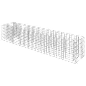vidaXL Planteringsgabion upph&ouml;jd galvaniserat st&aring;l 270x50x50 cm