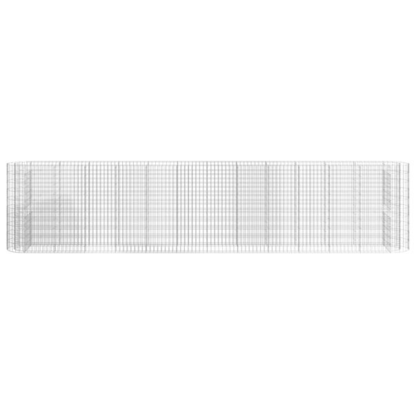 vidaXL Planteringsgabion galvaniserat järn 470x50x100 cm