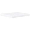 vidaXL Bed with Mattress "Hvar" White and Black 160x200 cm Faux Leather