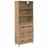 vidaXL Sk&aring;p 2 pcs Artisan Ek 69,5 x 34 x 180 cm Konstruerat tr&auml;