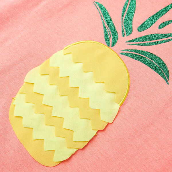 T-shirt f&ouml;r barn neonkorall 92