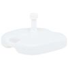 vidaXL Parasollfot sand/vattenfylld 16 L vit plast