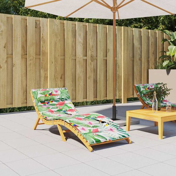 vidaXL Dyna till sols&auml;ng flerf&auml;rgad 180x60x4 cm oxfordtyg