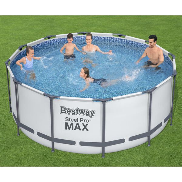 Bestway Pool Steel Pro MAX rund med tillbeh&ouml;r 366x122 cm
