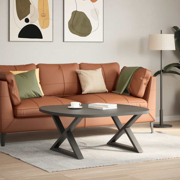 vidaXL Soffbordsben 2 st antracit 70x(42-43,3) cm st&aring;l