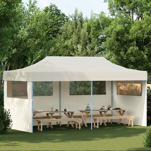 vidaXL Partyt&auml;lt hopf&auml;llbart 3 x 6 m gr&auml;ddvit