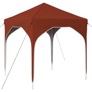 vidaXL Pop-up Partyt&auml;lt 194 x 194 x 245 cm Terracotta