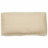 vidaXL Kudde Beige 120 x 60 x 12 cm Oxford Tyg