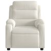 vidaXL Elektrisk reclinerfåtölj gräddvit sammet