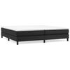 vidaXL Boxspring-s&auml;ngram svart 200x200 cm konstl&auml;der