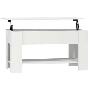 vidaXL Soffbord vit 101x49x52 cm konstruerat tr&auml;