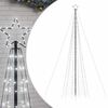 vidaXL LED julgran med spikar 1534 LED kallvit 500 cm