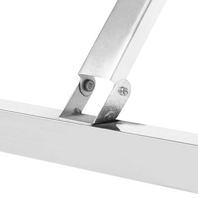 vidaXL Hopfällbart arbetsbord 85x60x80 cm rostfritt stål