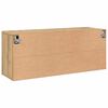 vidaXL Väggmonterad tv-bänk artisan ek 100x30x41 cm
