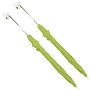 vidaXL Parasoll till campingstol 2 st gr&ouml;n 105 cm